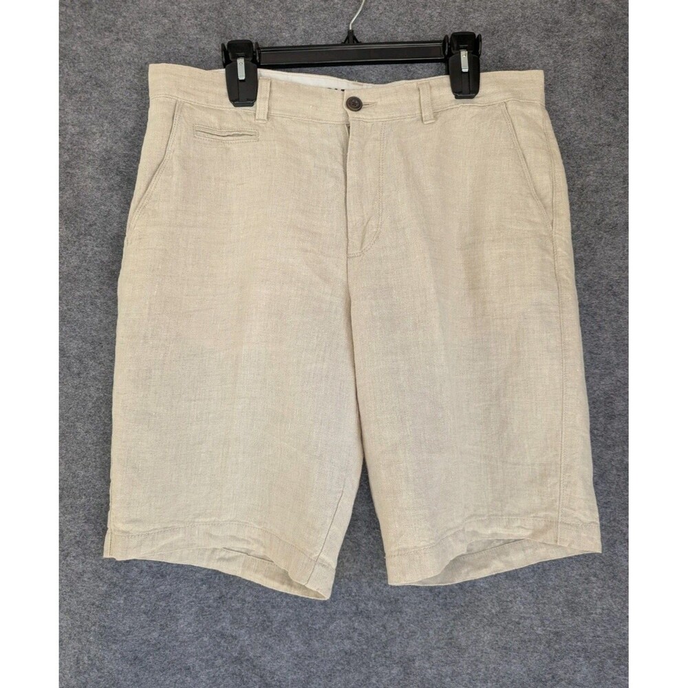 NWT Old Navy Men's Sz 34 Shorts Linen Blend  Tan Beige